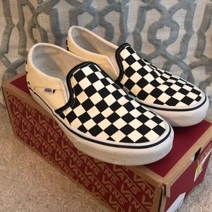 Checkerboard Vans Size 6.5